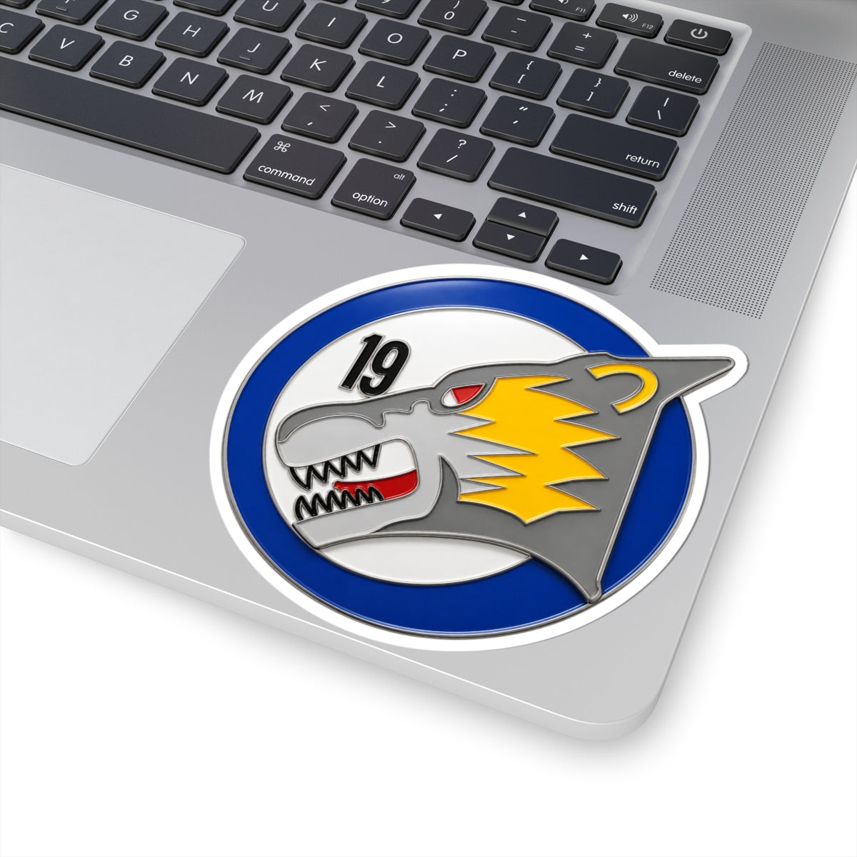 Kiss-Cut Stickers - USAF Academy 19th Cadet Squadron Patch - Wolverines - 3D - Enhanced