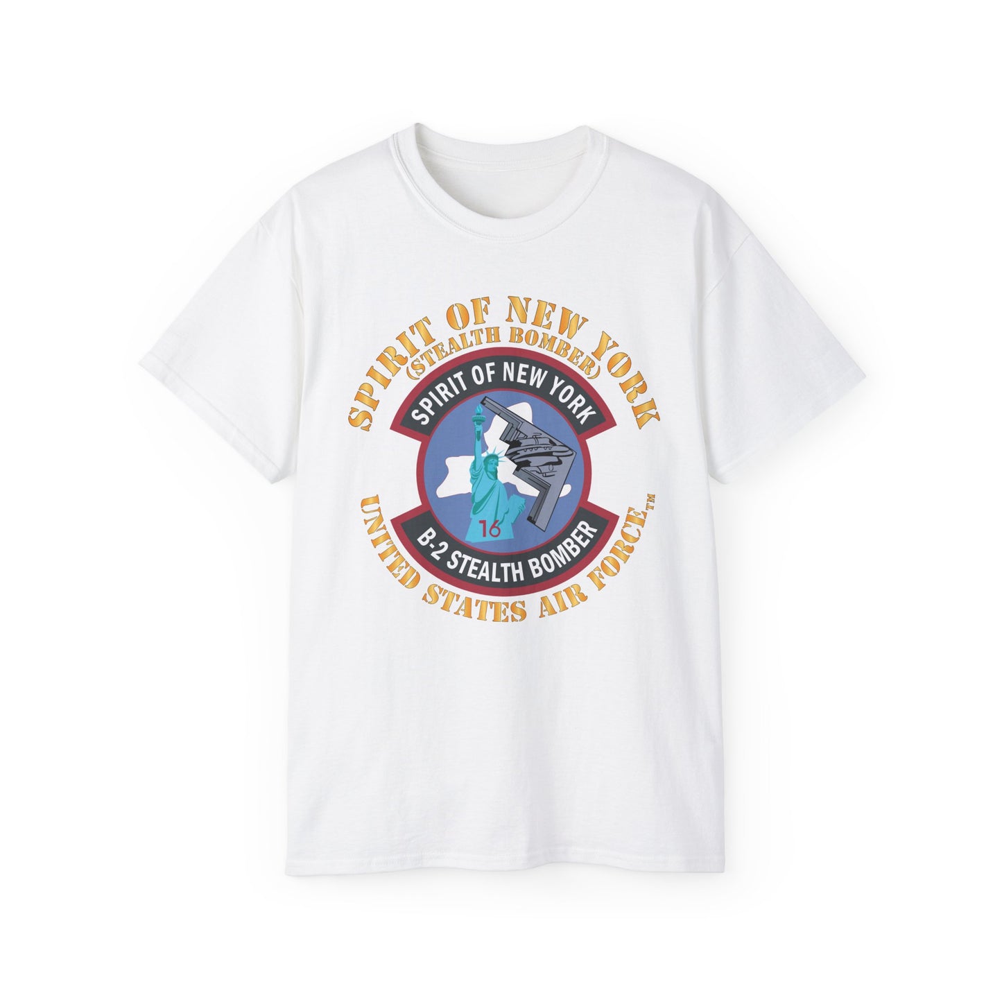 Unisex Ultra Cotton Tee - USAF - B2 - Spirit of New York - Stealth Bomber X 300