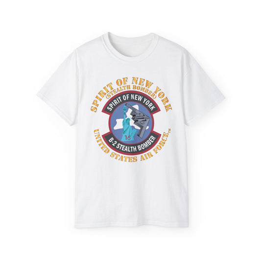 Unisex Ultra Cotton Tee - USAF - B2 - Spirit of New York - Stealth Bomber X 300