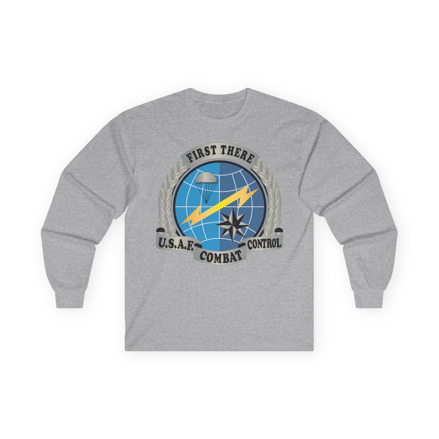 Unisex Ultra Cotton Long Sleeve Tee - USAF - Combat Controller Badge No Txt  X 300
