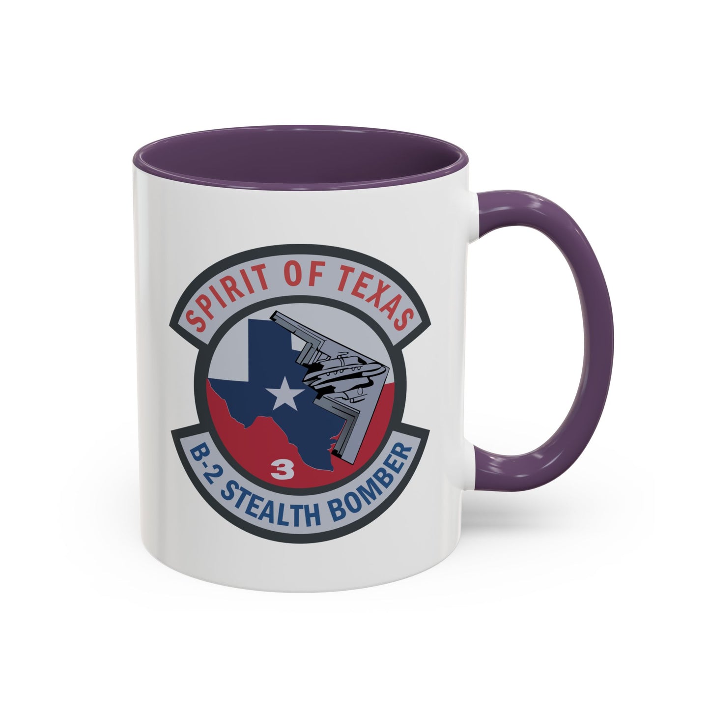 Accent Coffee Mug (11oz & 15oz) - USAF - B2 - Spirit of Texas - Stealth Bomber wo txt X 300