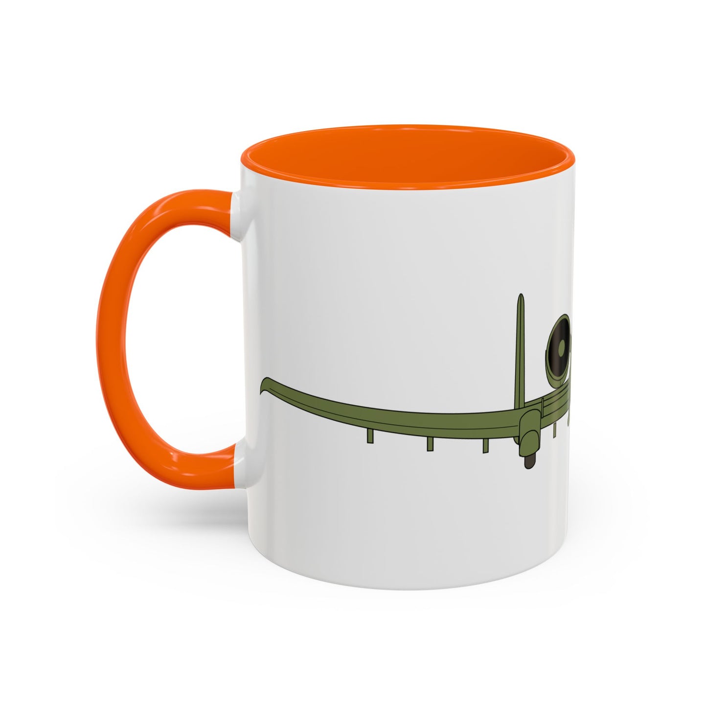 Accent Coffee Mug (11oz & 15oz) - Aircraft - USAF - A-10 Thunderbolt II - Front X 300