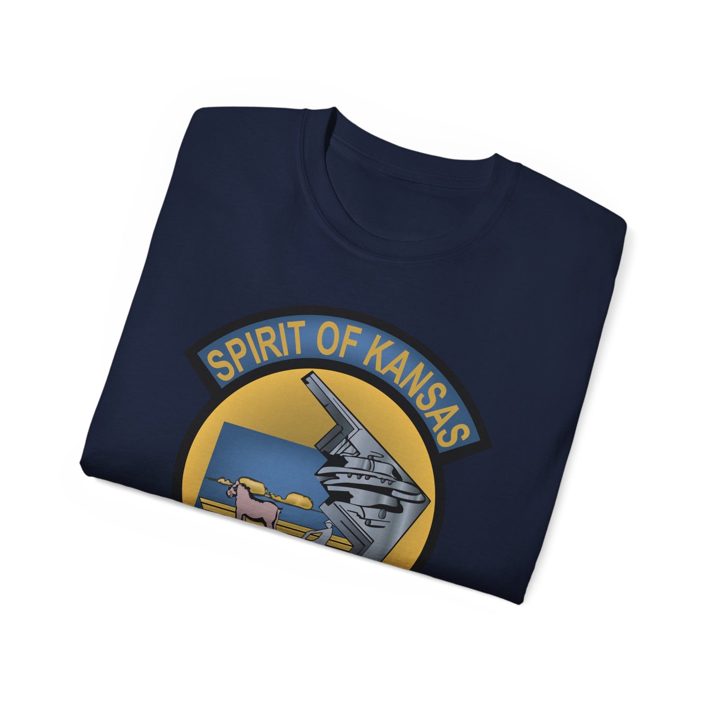 Unisex Ultra Cotton Tee - USAF - B2 - Spirit of Kansas - Stealth Bomber wo txt X 300
