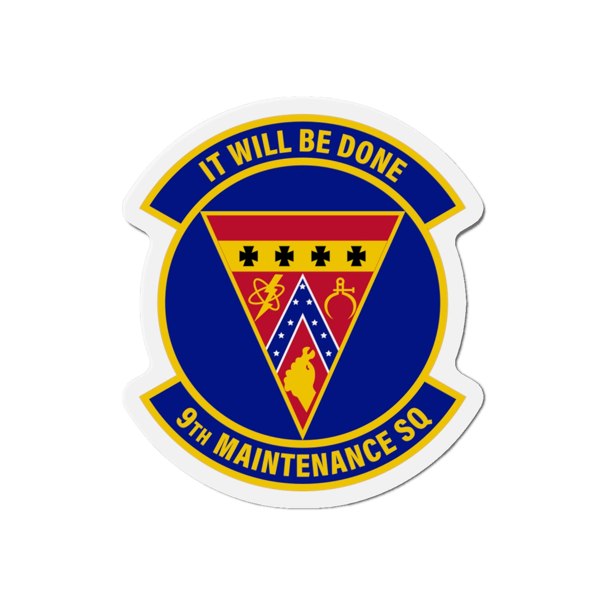 Die-Cut Magnet - USAF - 9th Maintenance Squadron wo txt X 300