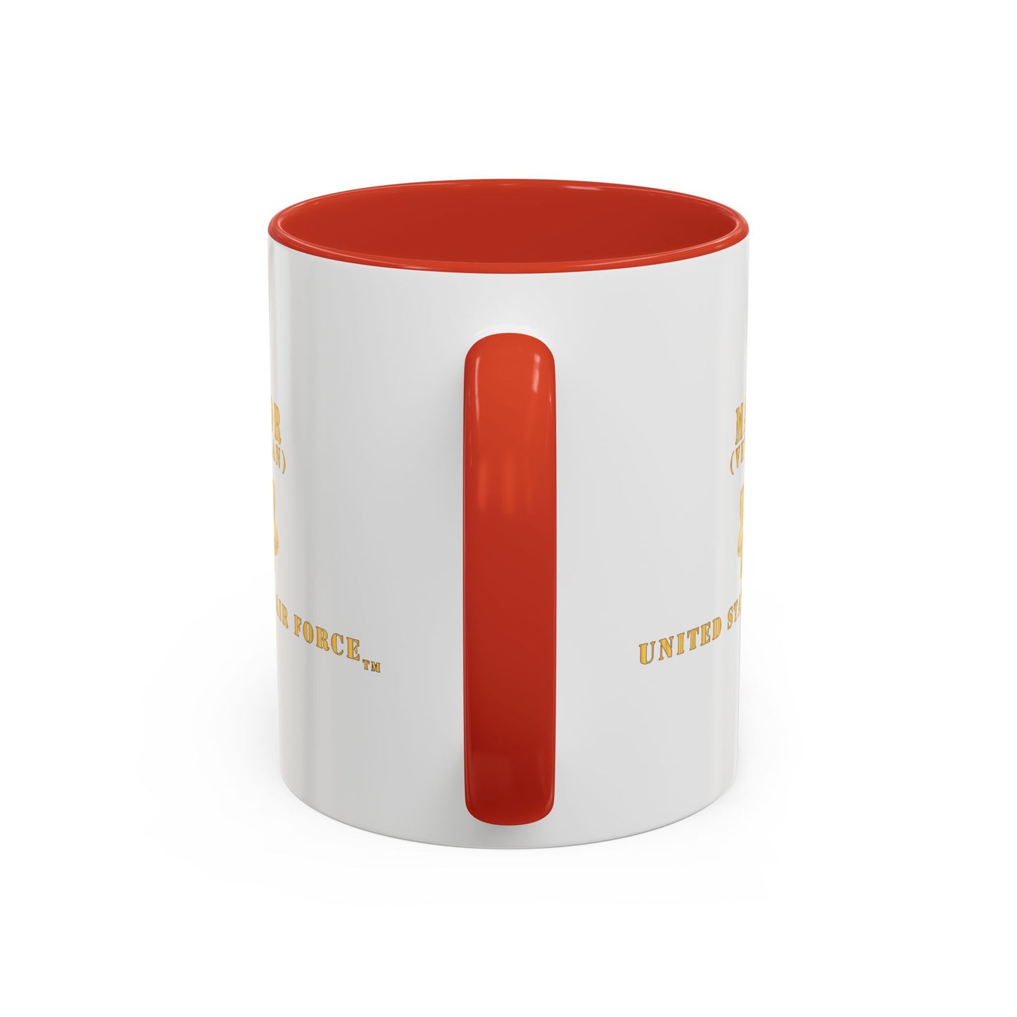 Accent Coffee Mug (11oz & 15oz) - USAF - Major - MAJ - Veteran X 300
