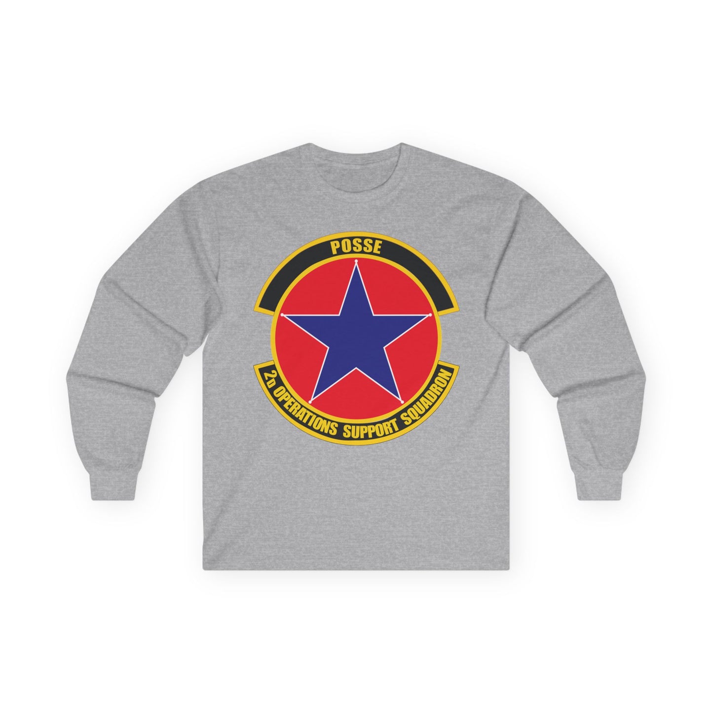 Unisex Ultra Cotton Long Sleeve Tee - USAF - 2nd Operations Support Squadron wo txt