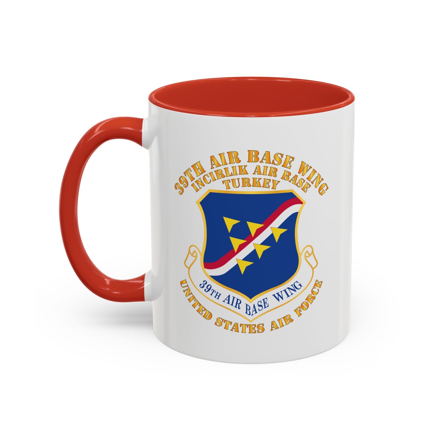 Accent Coffee Mug (11oz & 15oz) - USAF - 39th Airbase Wing - 3rd AF - Incirlik Air Base - Turkey