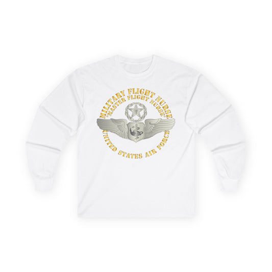 Unisex Ultra Cotton Long Sleeve Tee - USAF - Military Flight Nurse - Flight Nurse - Master