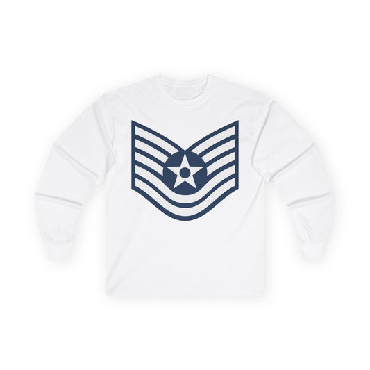 Unisex Ultra Cotton Long Sleeve Tee - USAF - Technical Sergeant (E6) - 2020