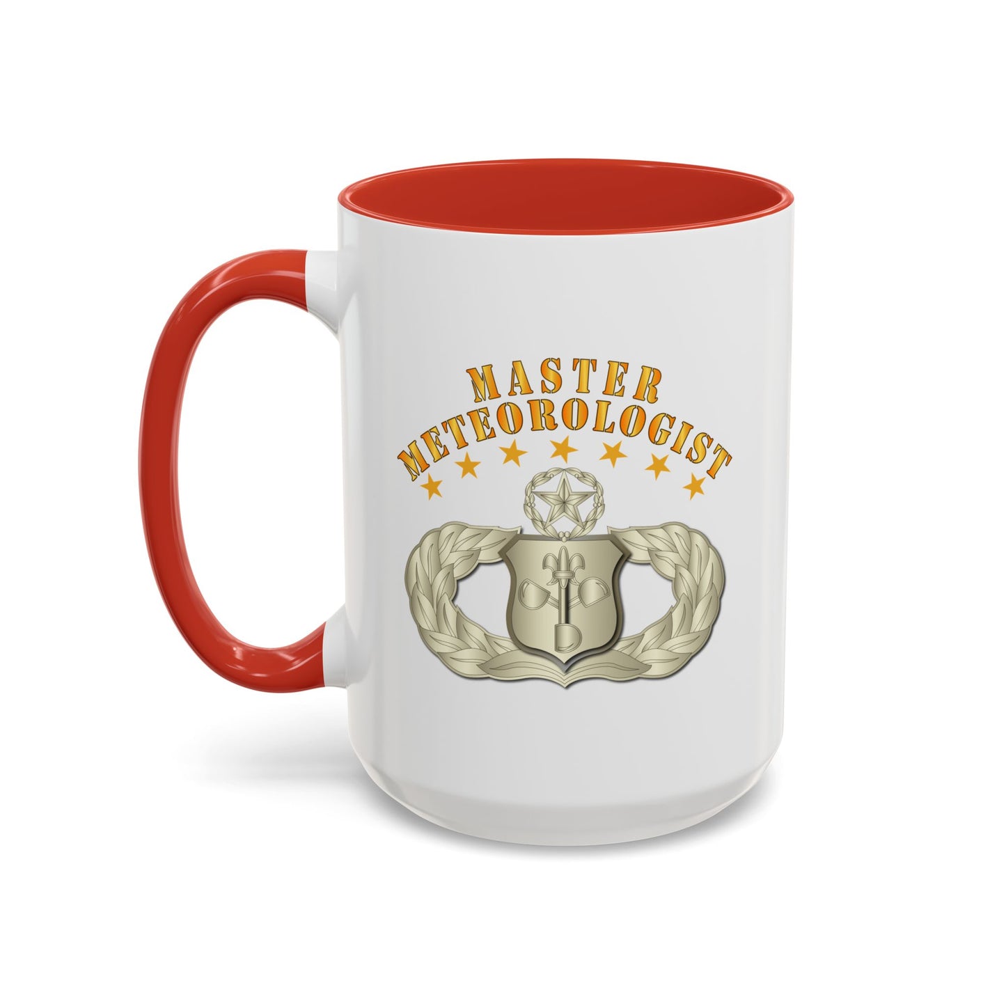 Accent Coffee Mug (11oz & 15oz) - USAF - Meteorologist - Master Badge wo DS