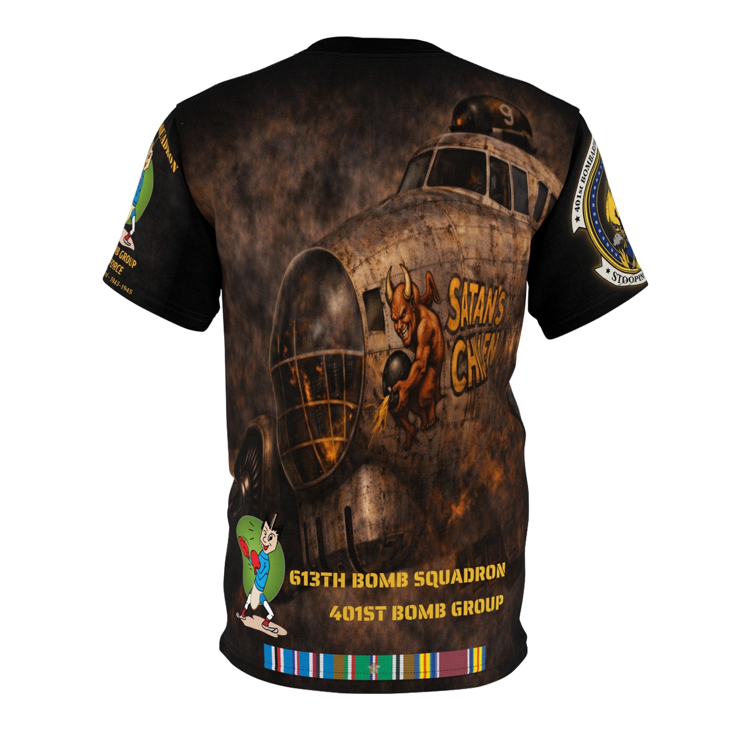 613th Bomb Squadron, 401st Bomb Group Tribute Tee -   "Bowman’s Bombers" WWII