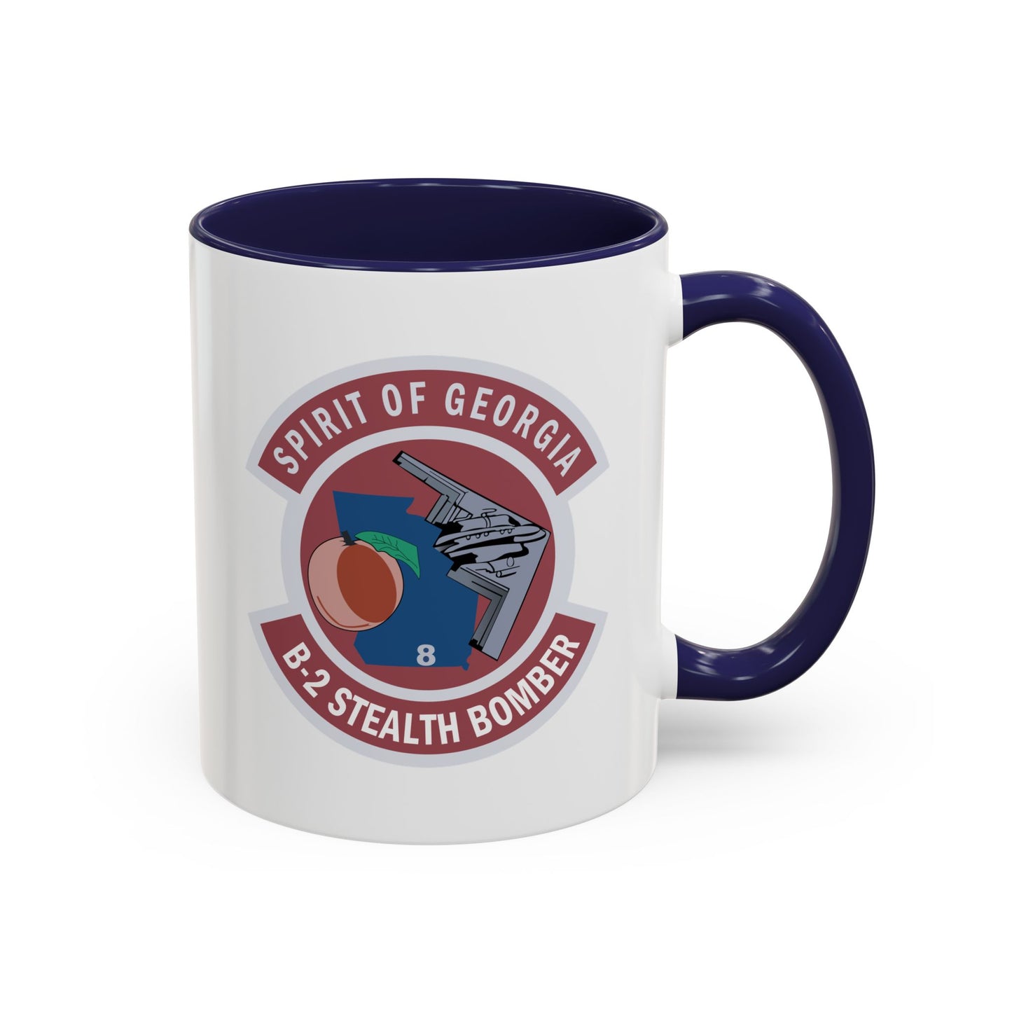 Accent Coffee Mug (11oz & 15oz) - USAF - B2 - Spirit of Georgia - Stealth Bomber wo txt X 300