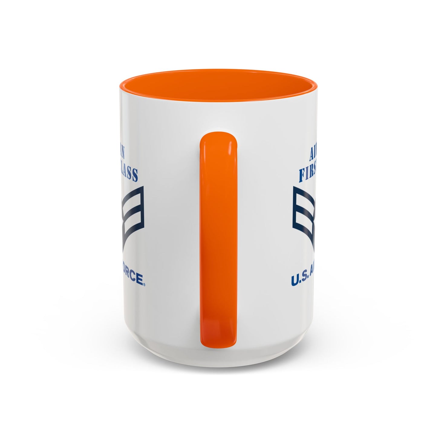 Accent Coffee Mug (11oz & 15oz) - USAF - Airman - First Class (E3) - 2020 - US Air Force w Text X 300
