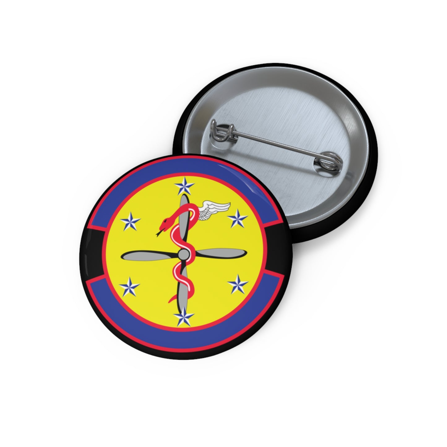 Custom Pin Button - USAF - 2nd Operational Medical Readiness Squadron wo txt