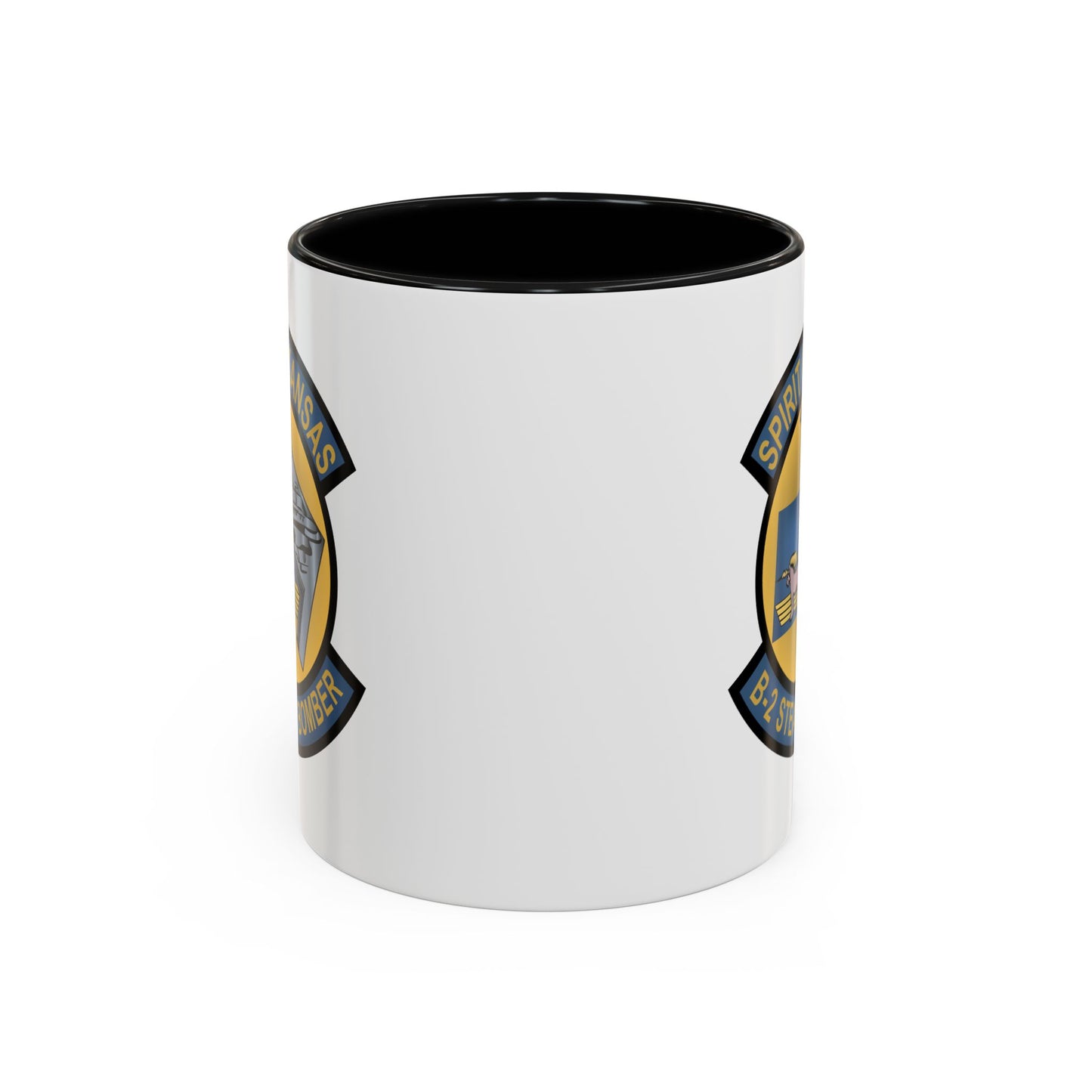 Accent Coffee Mug (11oz & 15oz) - USAF - B2 - Spirit of Kansas - Stealth Bomber wo txt X 300