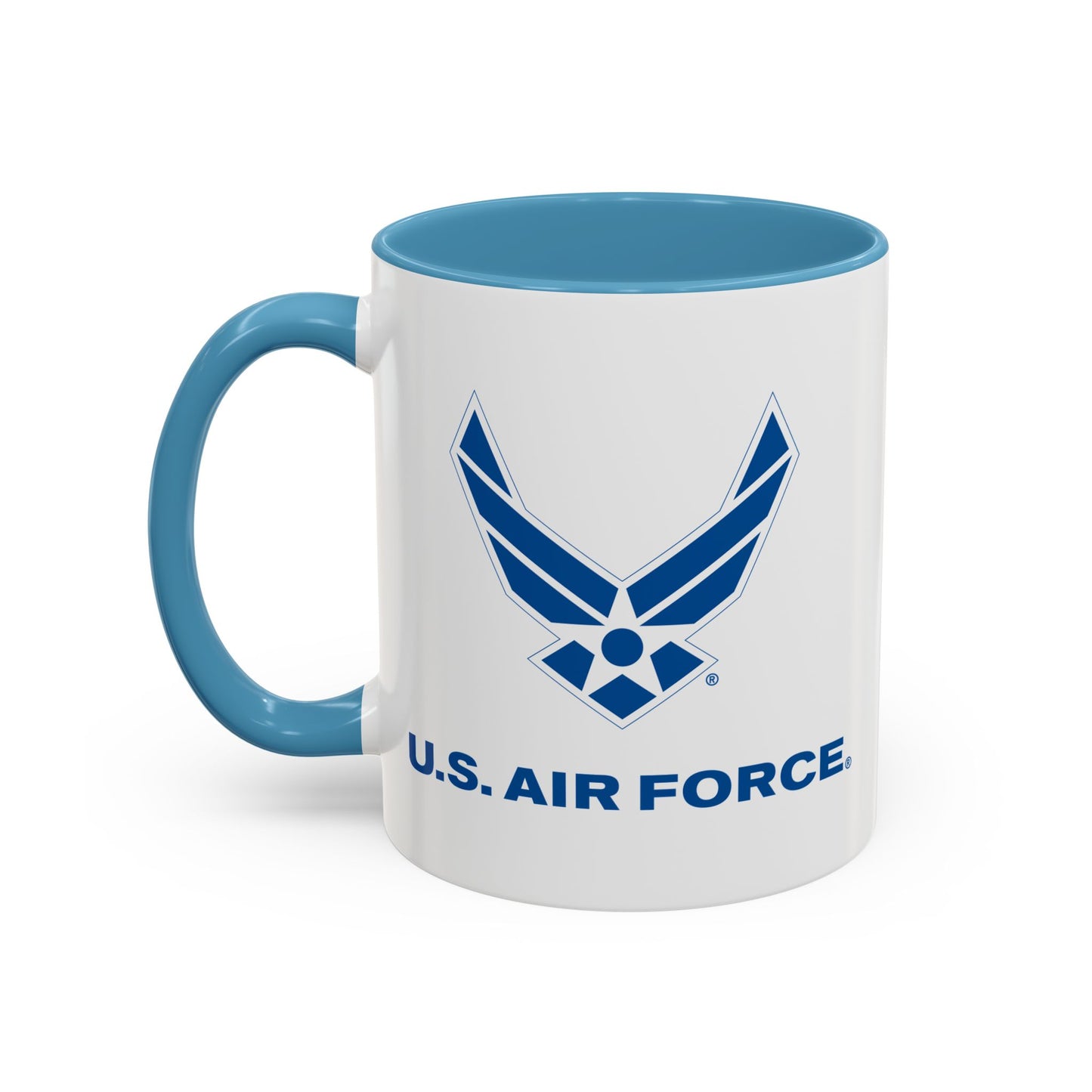 Accent Coffee Mug (11oz & 15oz) - USAF Logo, TM Txt - U S Air Force X 300