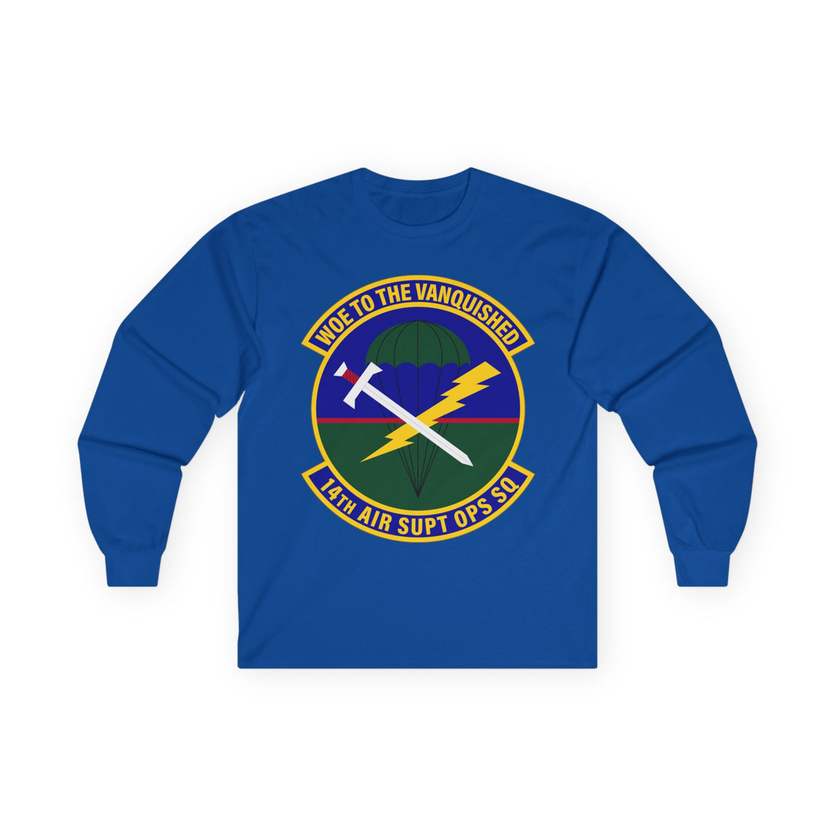 Unisex Ultra Cotton Long Sleeve Tee - USAF - 14th Air Support Operations Squadron wo txt