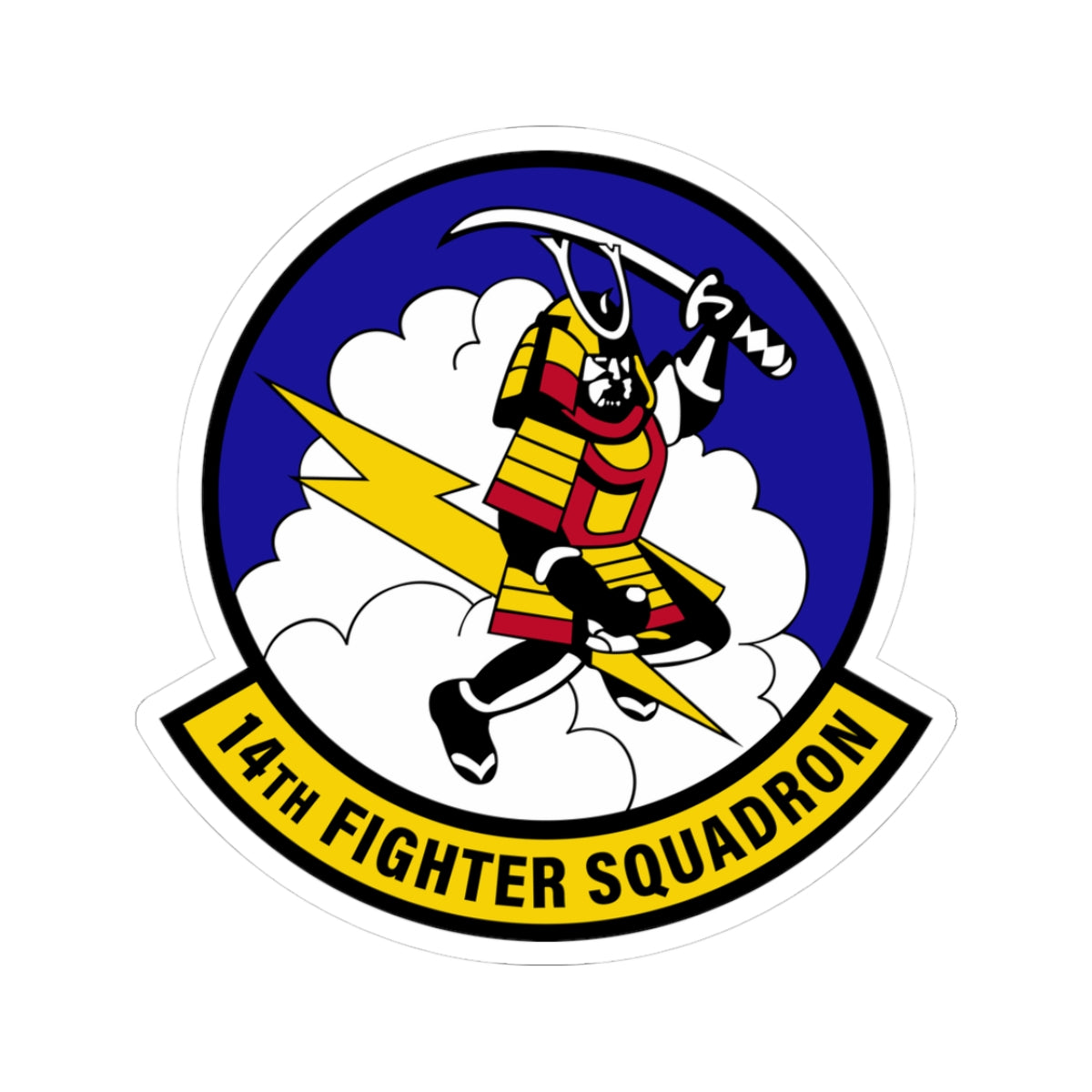 Kiss-Cut Stickers - USAF - 14th Fighter Squadron wo txt