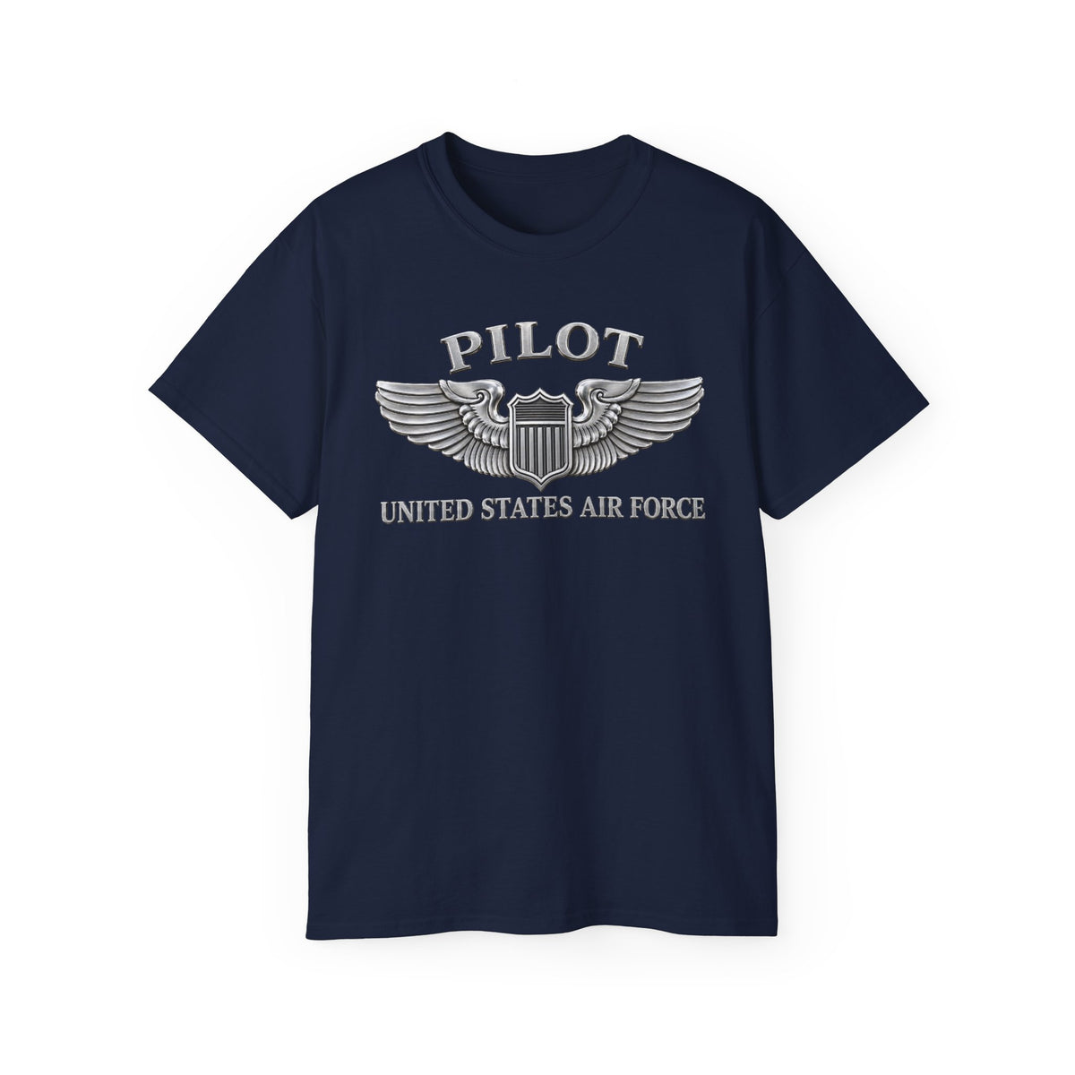 Unisex Ultra Cotton Tee - USAF - Basic Pilot Badge - United States Air Force - 3D - Enhanced