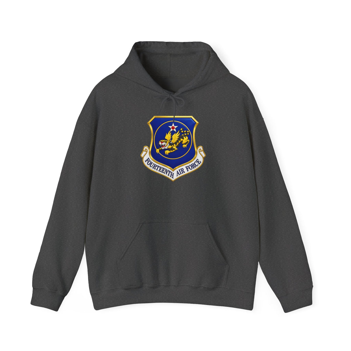 Unisex Heavy Blend Hooded Sweatshirt - USAF - 14th Air Force - Flying Tigers wo txt - 3D - Enhanced