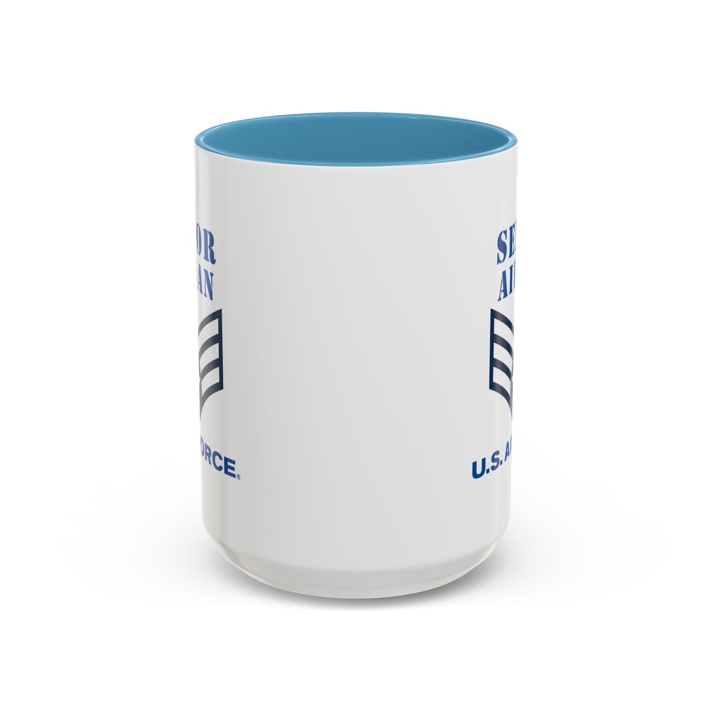 Accent Coffee Mug (11oz & 15oz) - USAF - Senior Airman (E4) - 2020 - US Air Force w Text X 300