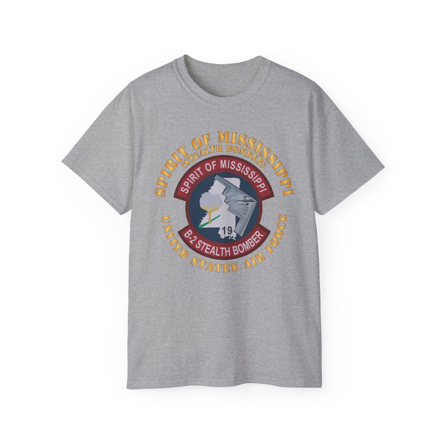 Unisex Ultra Cotton Tee - USAF - B2 - Spirit of Mississippi - Stealth Bomber X 300
