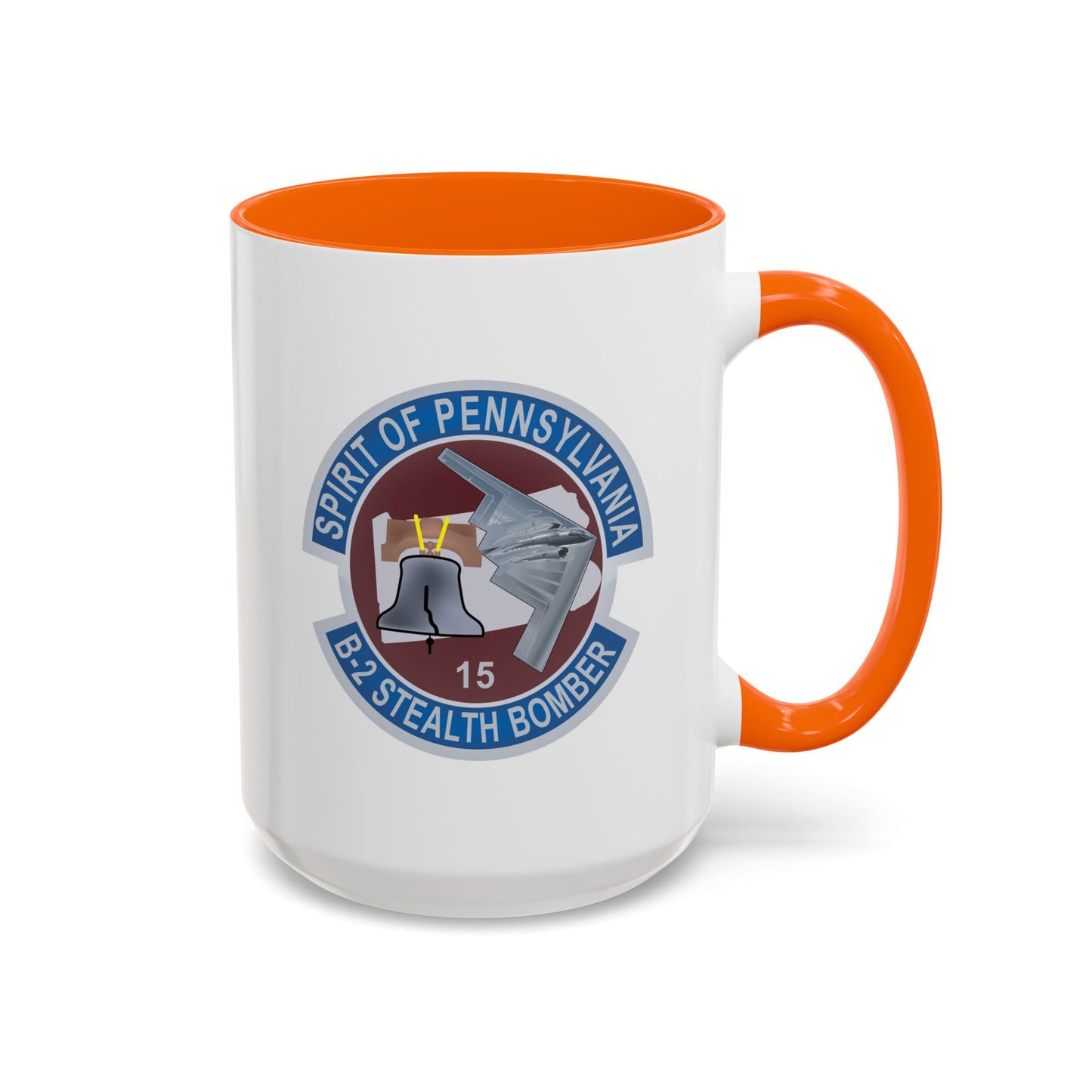 Accent Coffee Mug (11oz & 15oz) - USAF - B2 - Spirit of Pennsylvania Stealth Bomber wo Txt X 300