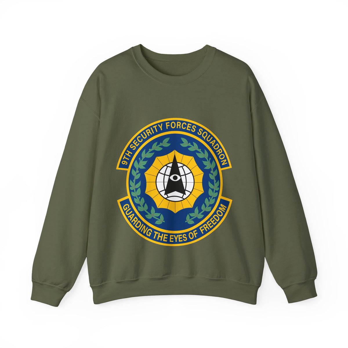 Crewneck Sweatshirt - USAF - 9th Security Forces Squadron wo txt X 300