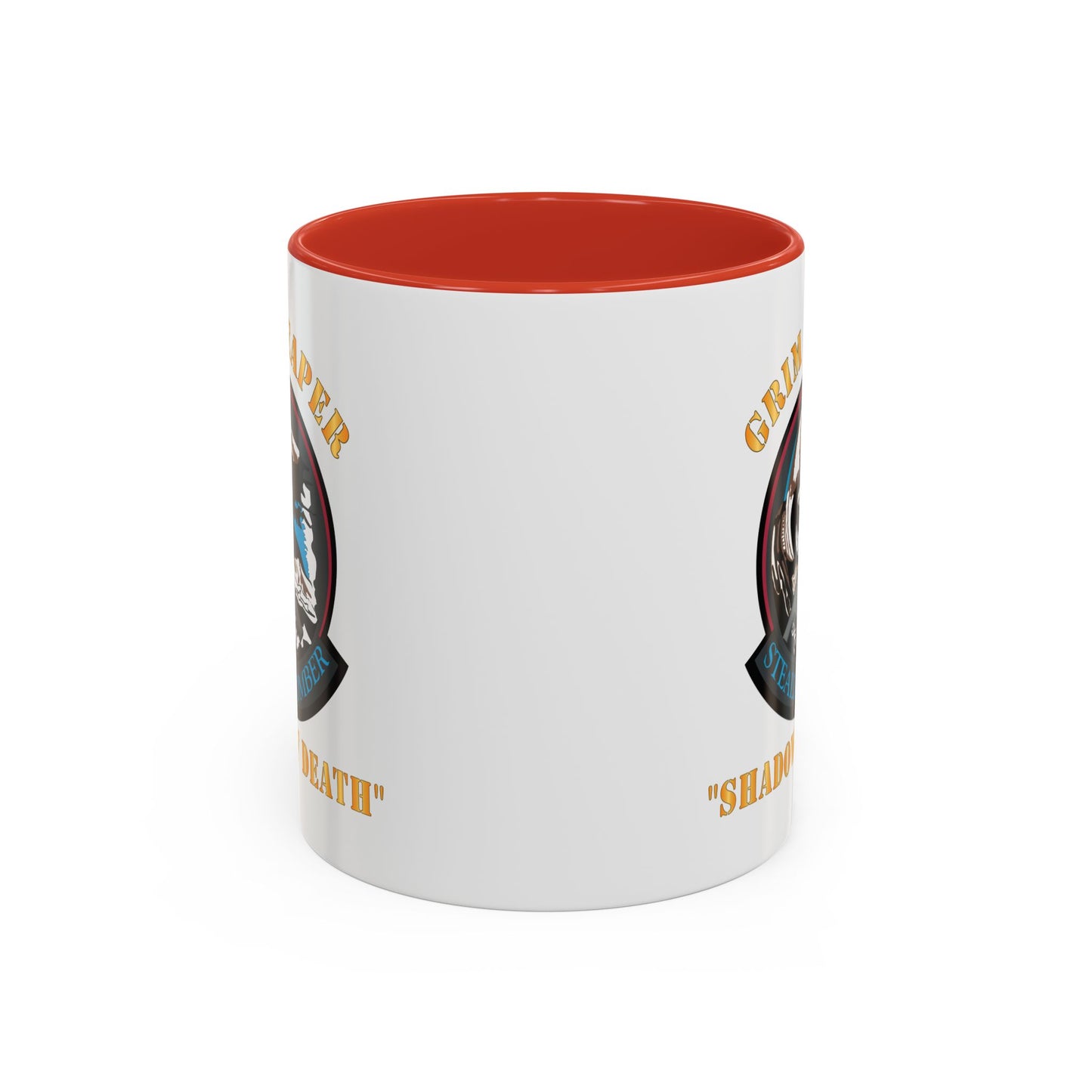 Accent Coffee Mug (11oz & 15oz) - USAF - B2 - Grim Reaper - Stealth Bomber X 300