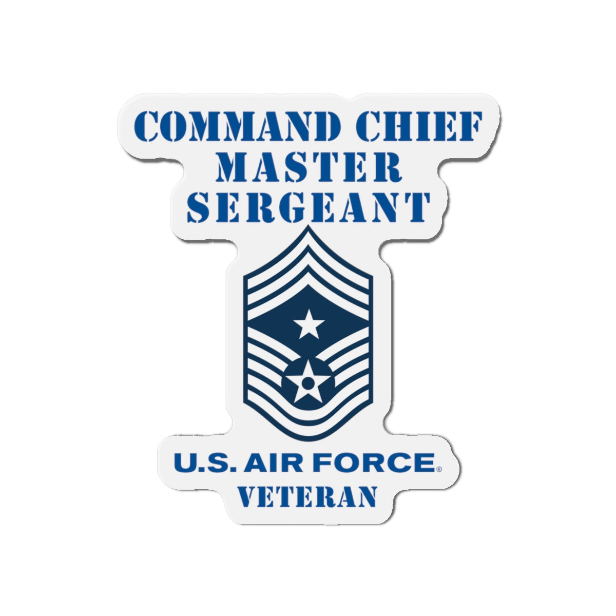 Die-Cut Magnet - USAF - Command Chief Master Sergeant (E9c) - 2020 - Veteran