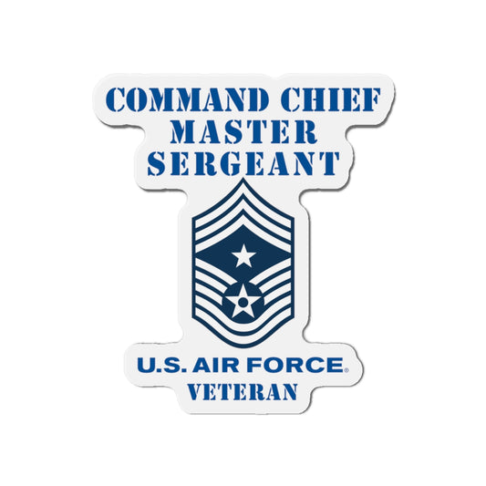 Die-Cut Magnet - USAF - Command Chief Master Sergeant (E9c) - 2020 - Veteran