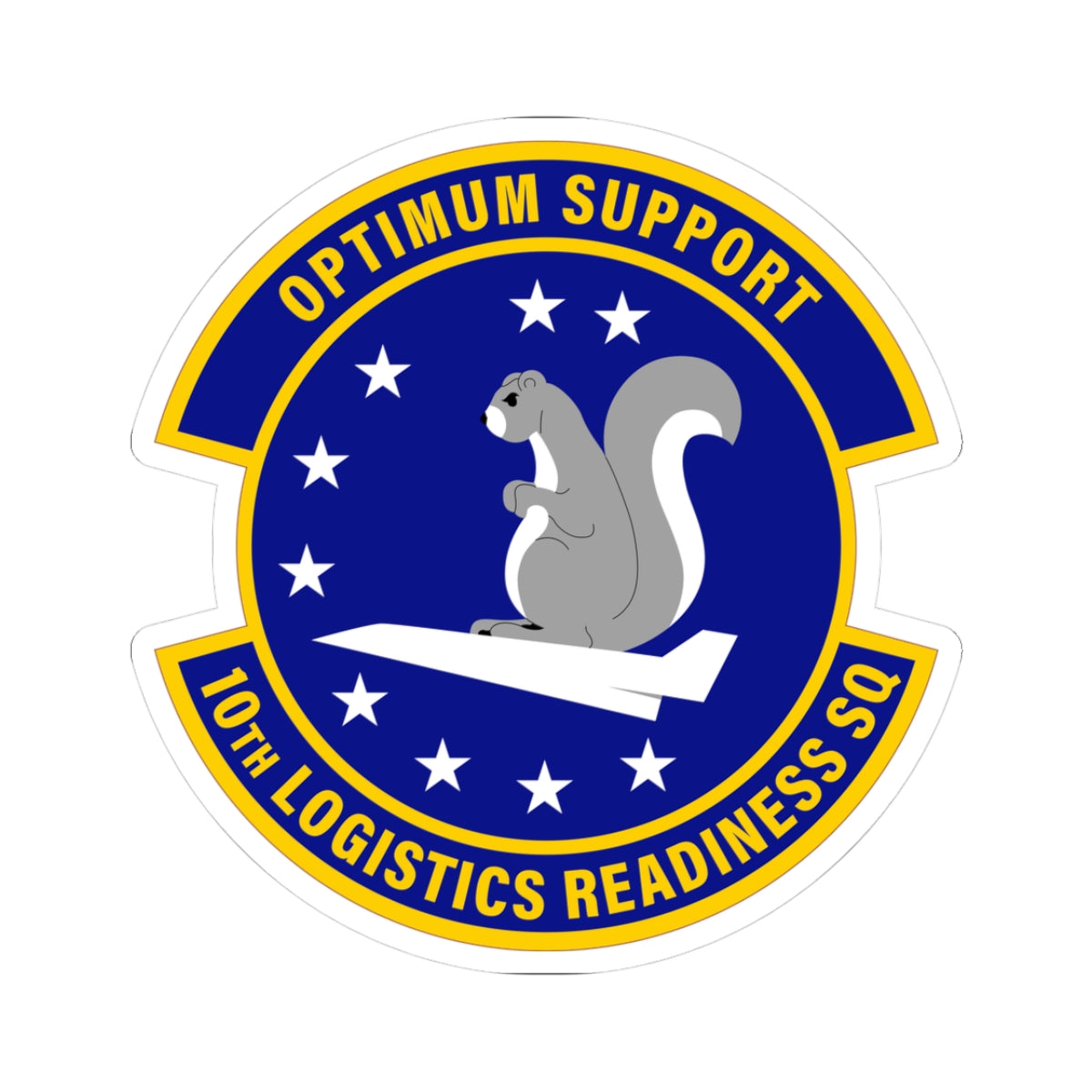 Kiss-Cut Stickers - USAF - 10th Logistics Readiness Squadron wo txt