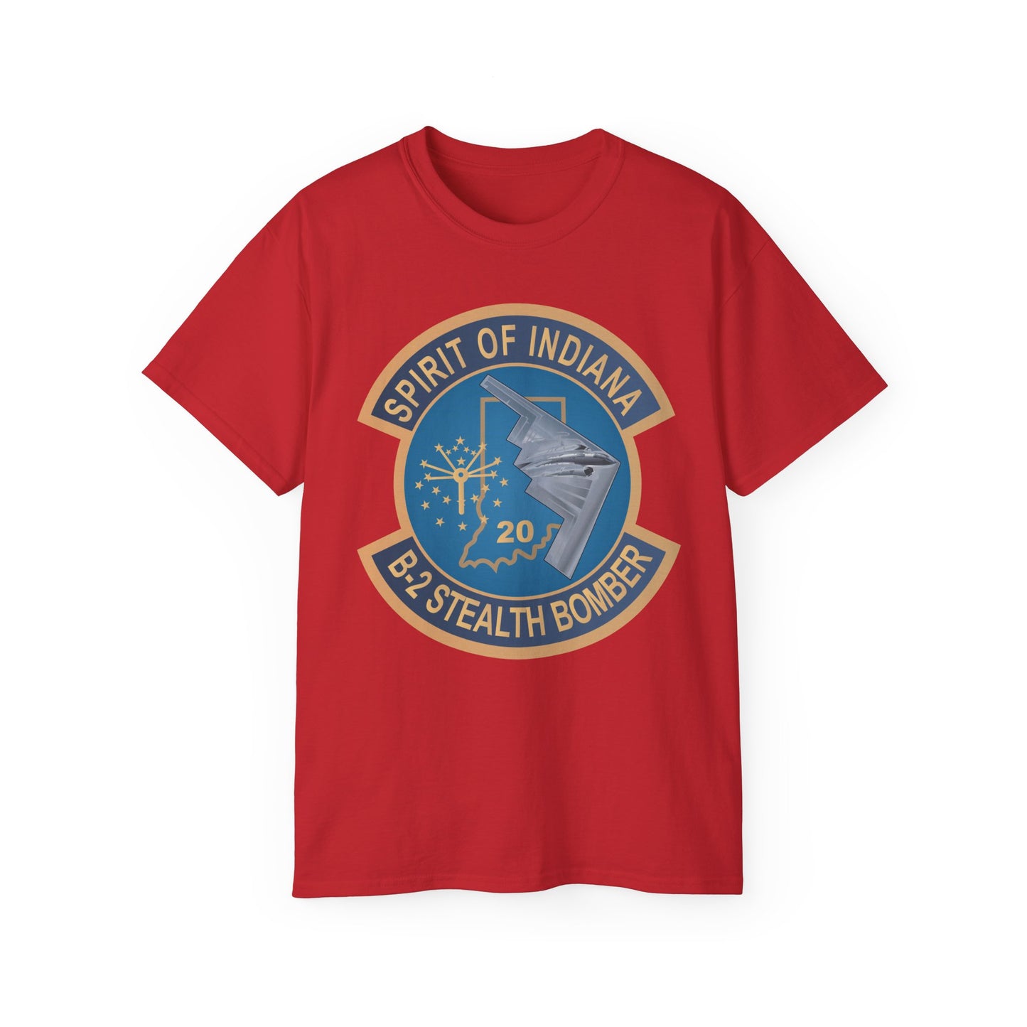 Unisex Ultra Cotton Tee - USAF - B2 - Spirit of Indiana - Stealth Bomber wo txt X 300