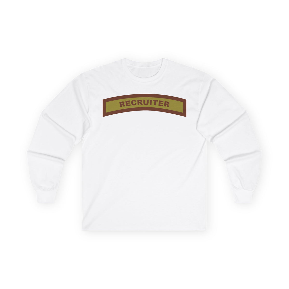 Unisex Ultra Cotton Long Sleeve Tee - USAF - Recruiter Tab