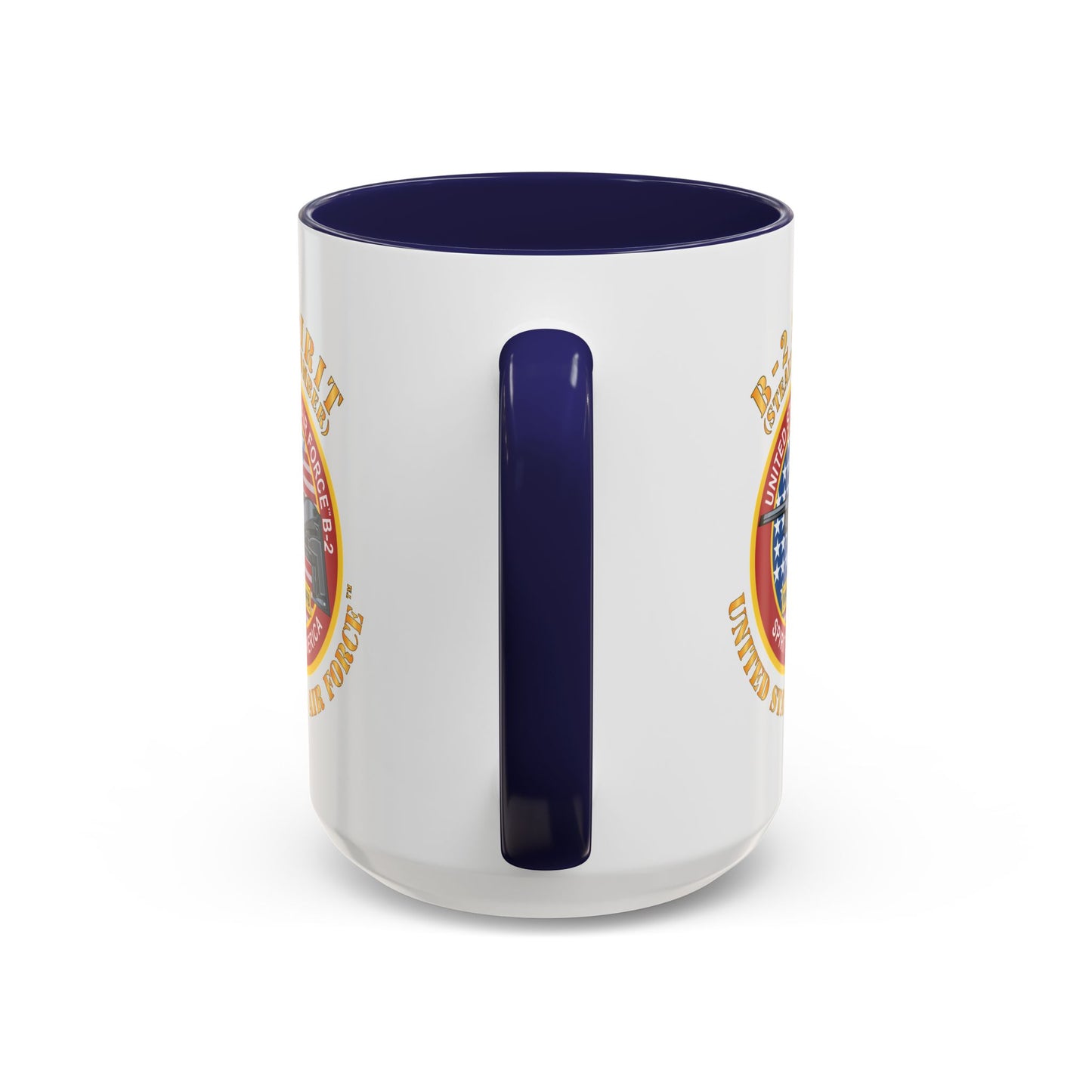 Accent Coffee Mug (11oz & 15oz) - USAF - B2 - Spirit - Stealth Bomber X 300