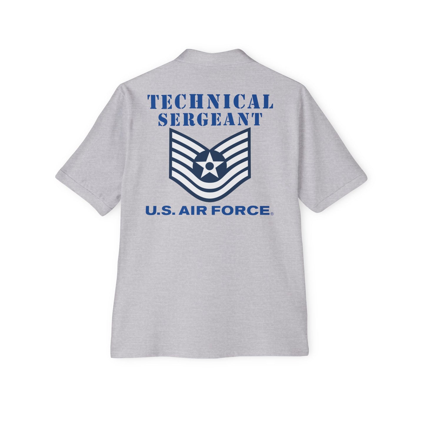 Men's Piqué Polo - USAF - Technical Sergeant (E6) - 2020 - US Air Force w Text X 300