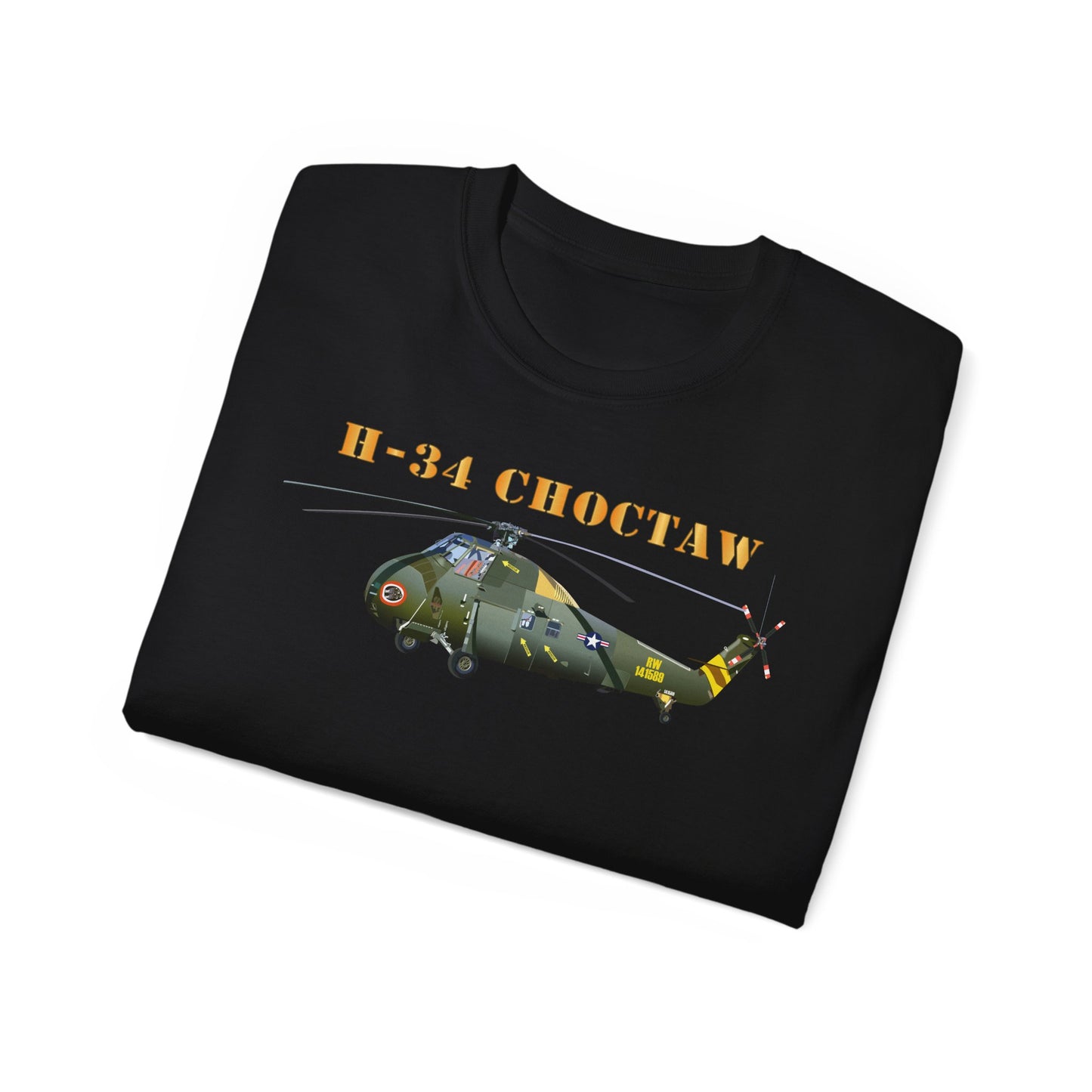Unisex Ultra Cotton Tee - H-34 Choctaw with Txt X 300