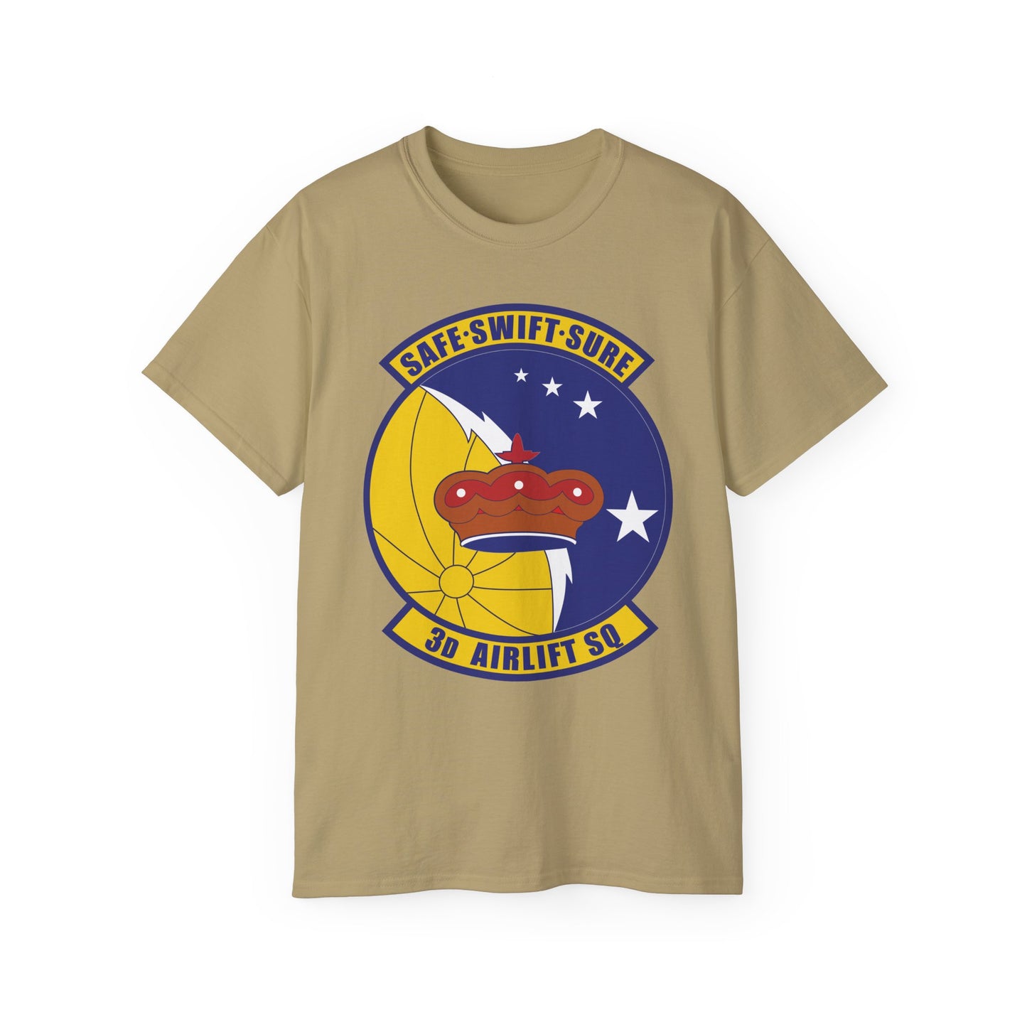 Unisex Ultra Cotton Tee - USAF - 3rd Airlift Squadron wo txt