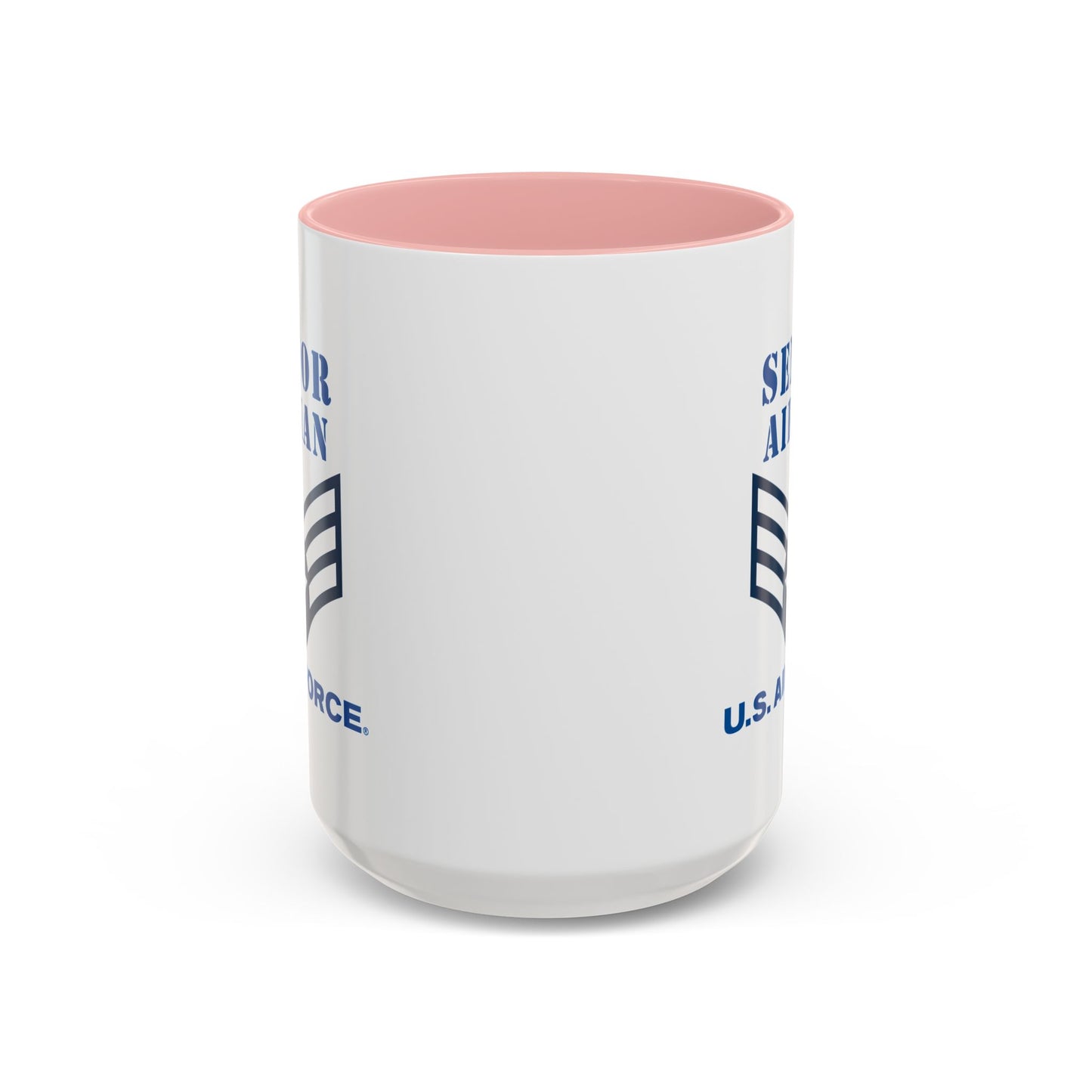Accent Coffee Mug (11oz & 15oz) - USAF - Senior Airman (E4) - 2020 - US Air Force w Text X 300