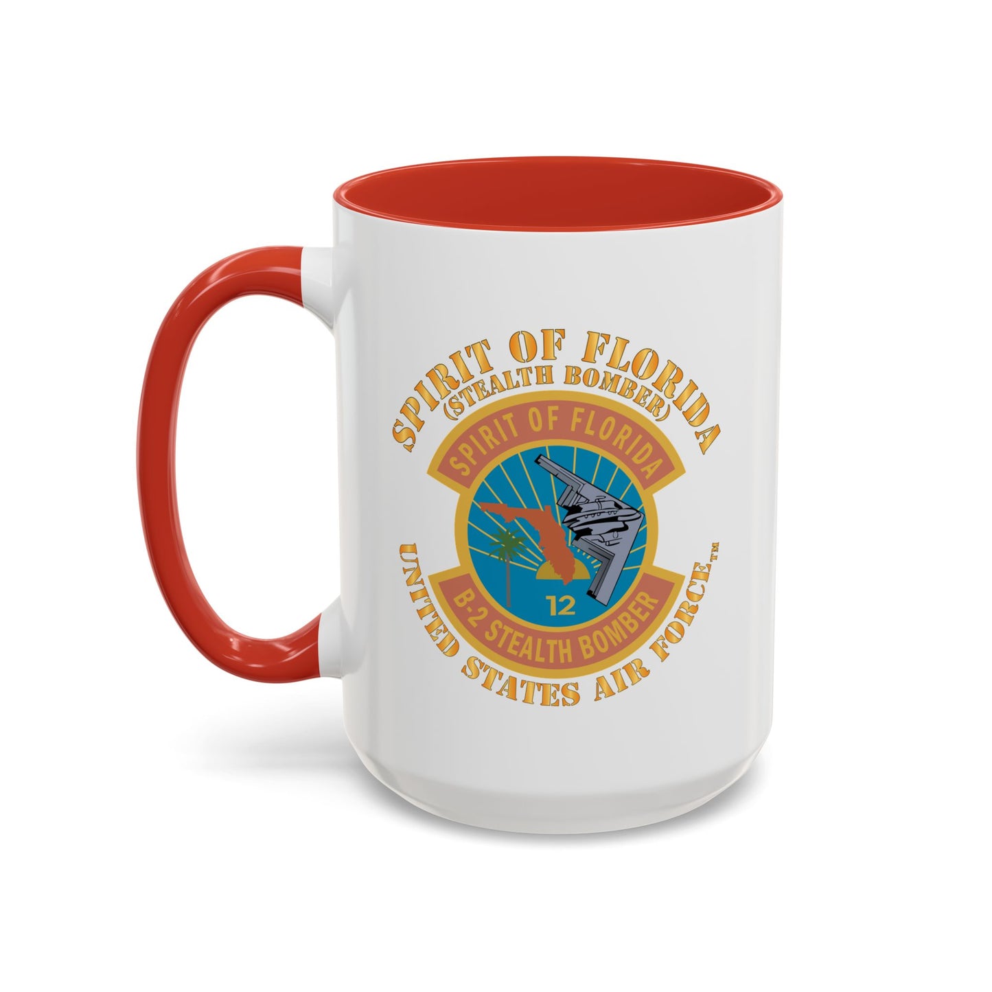 Accent Coffee Mug (11oz & 15oz) - USAF - B2 - Spirit of Florida - Stealth Bomber X 300