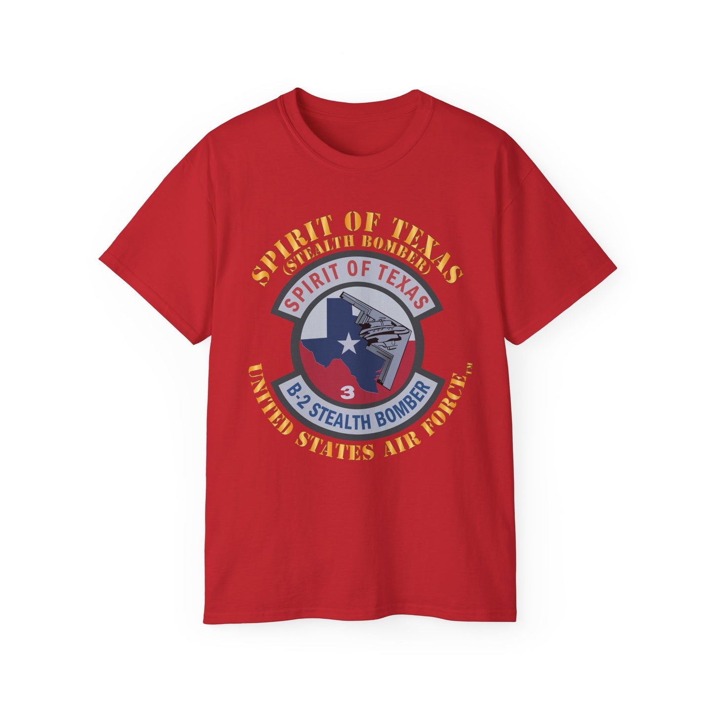 Unisex Ultra Cotton Tee - USAF - B2 - Spirit of Texas - Stealth Bomber X 300