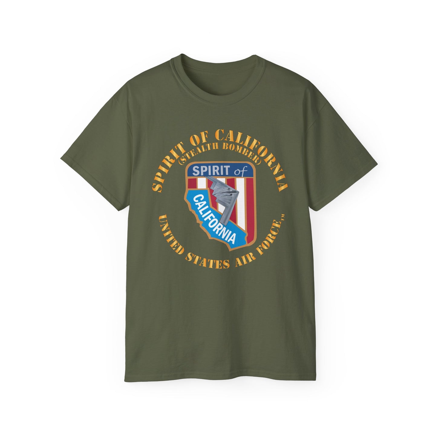 Unisex Ultra Cotton Tee - USAF - B2 - Spirit of California - Stealth Bomber X 300