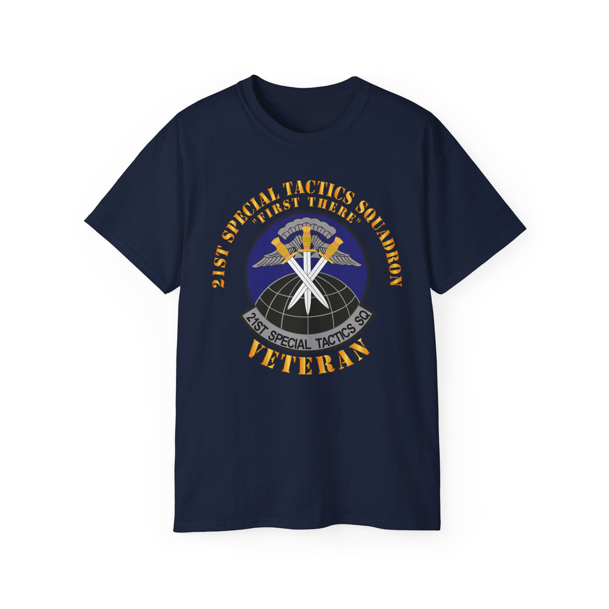 Unisex Ultra Cotton Tee - USAF - 21st Special Tactics Squadron - First There -Veteran