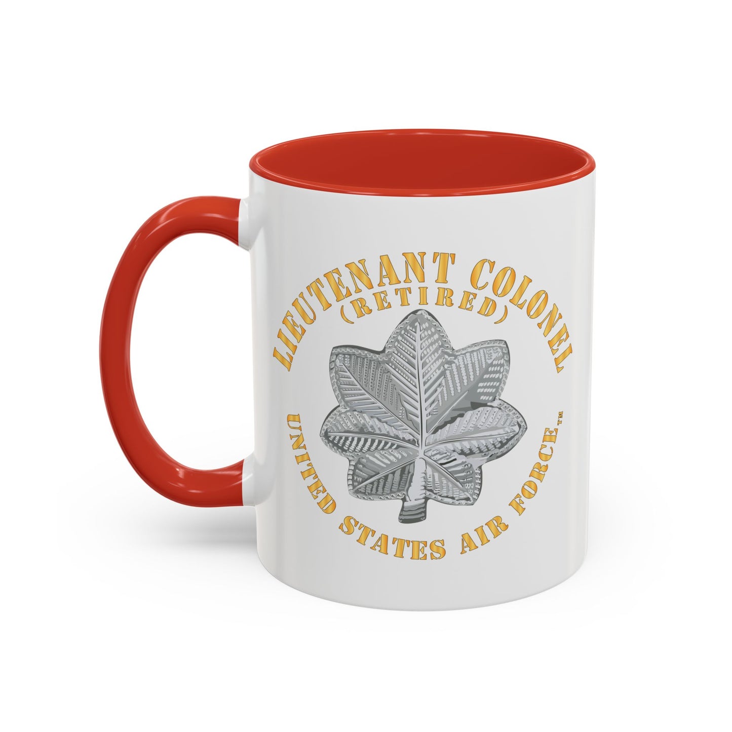 Accent Coffee Mug (11oz & 15oz) - USAF - Lieutenant Colonel - LTC - Retired - TM X 300