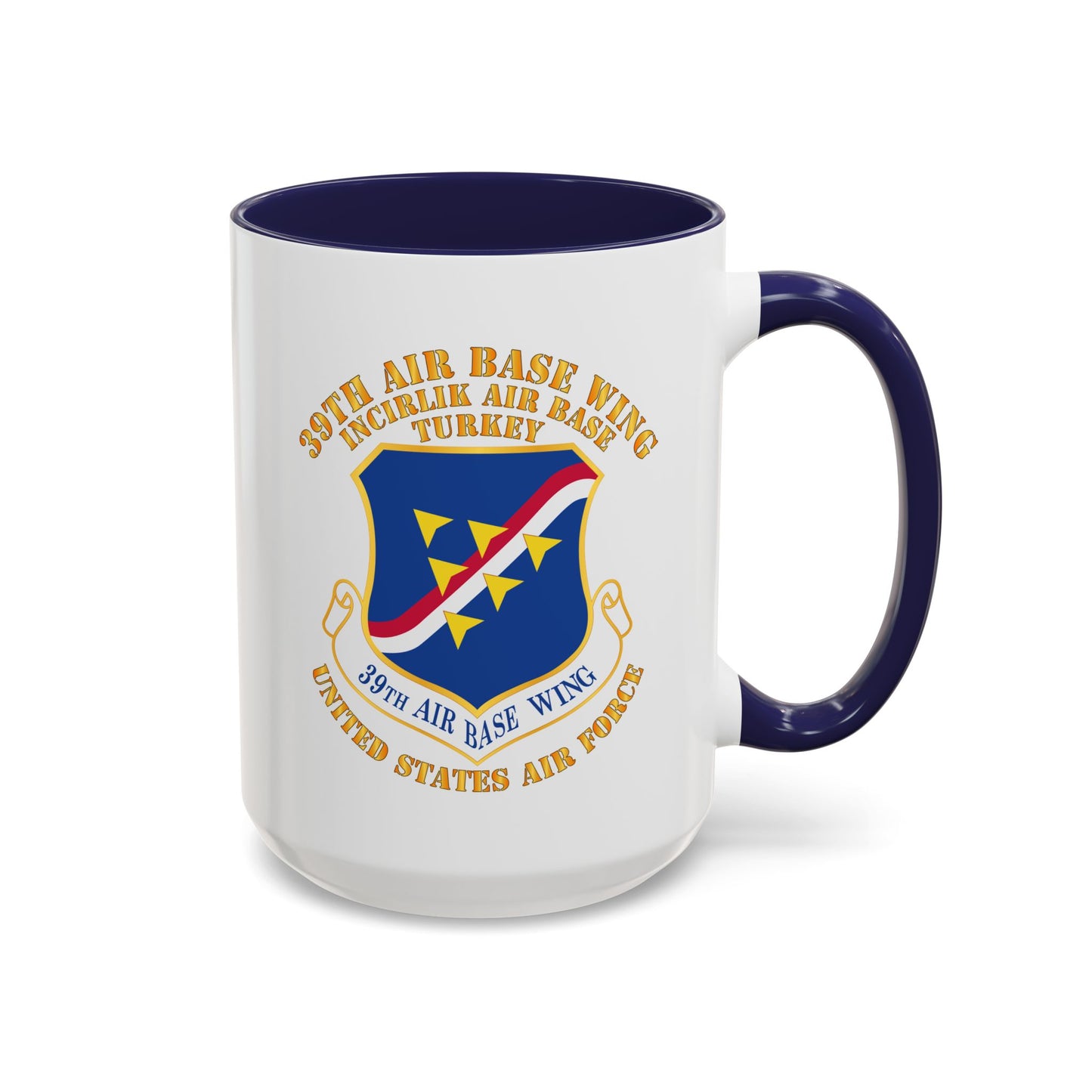 Accent Coffee Mug (11oz & 15oz) - USAF - 39th Airbase Wing - 3rd AF - Incirlik Air Base - Turkey