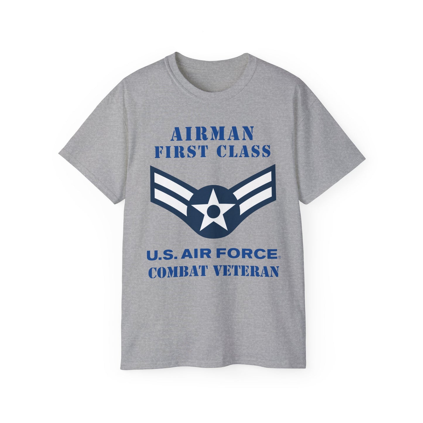 Unisex Ultra Cotton Tee - USAF - Airman - First Class (E3) - 2020 - Combat Veteran