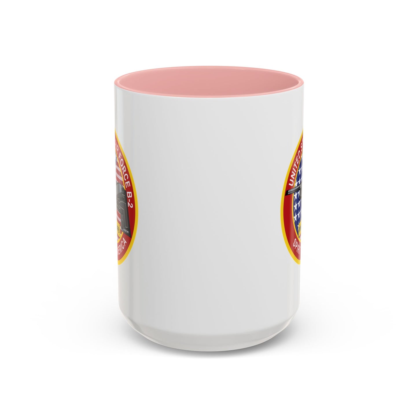 Accent Coffee Mug (11oz & 15oz) - USAF - B2 - Spirit - Stealth Bomber wo Txt