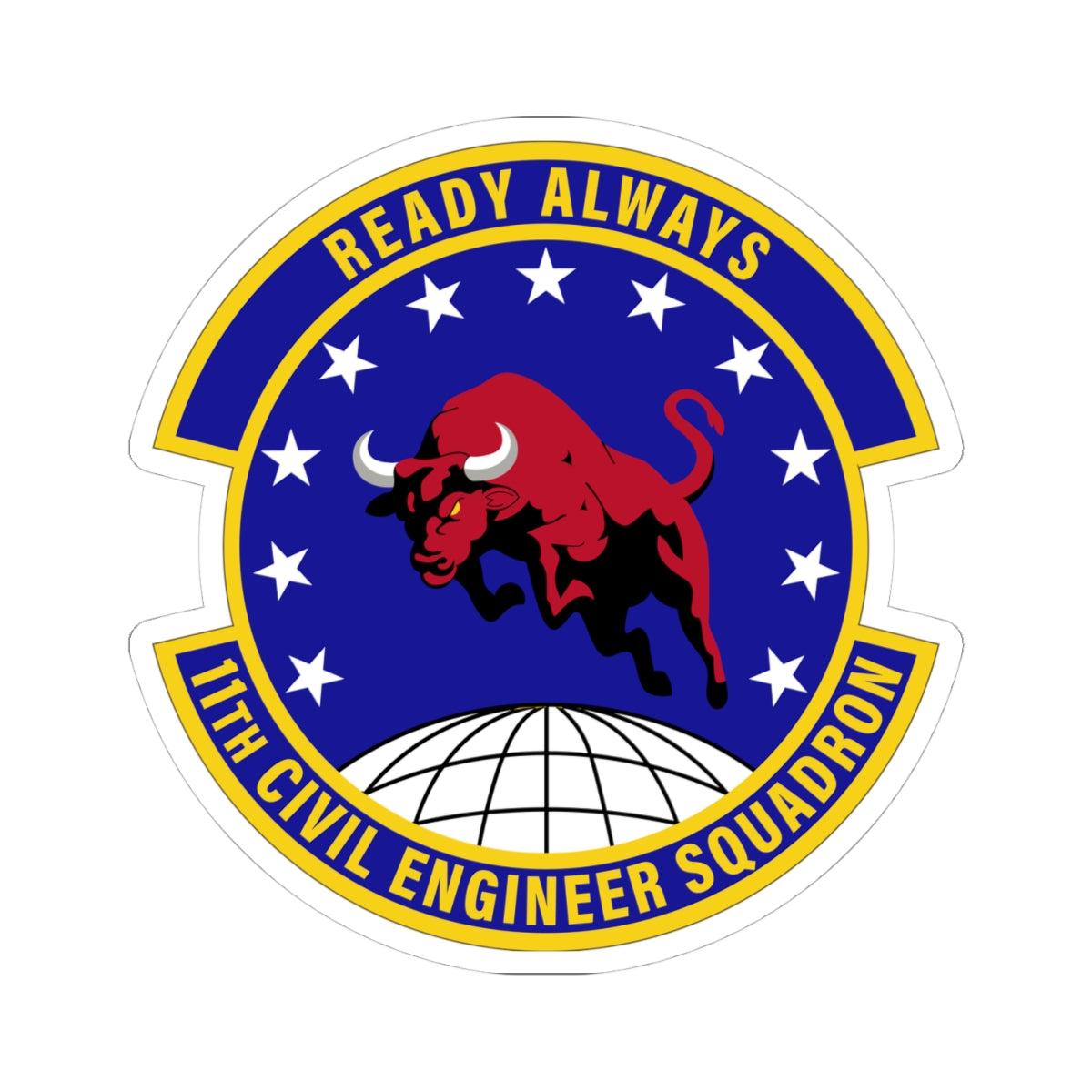 Kiss-Cut Stickers - USAF - 11th Civil Engineer Squadron wo txt