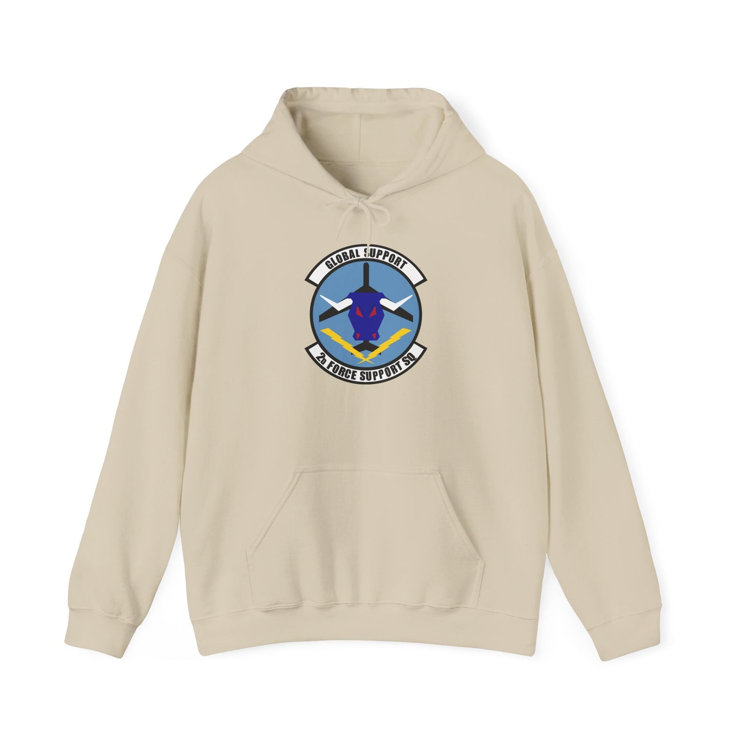 Unisex Heavy Blend Hooded Sweatshirt - USAF - 2d  Force Support Squadron wo txt