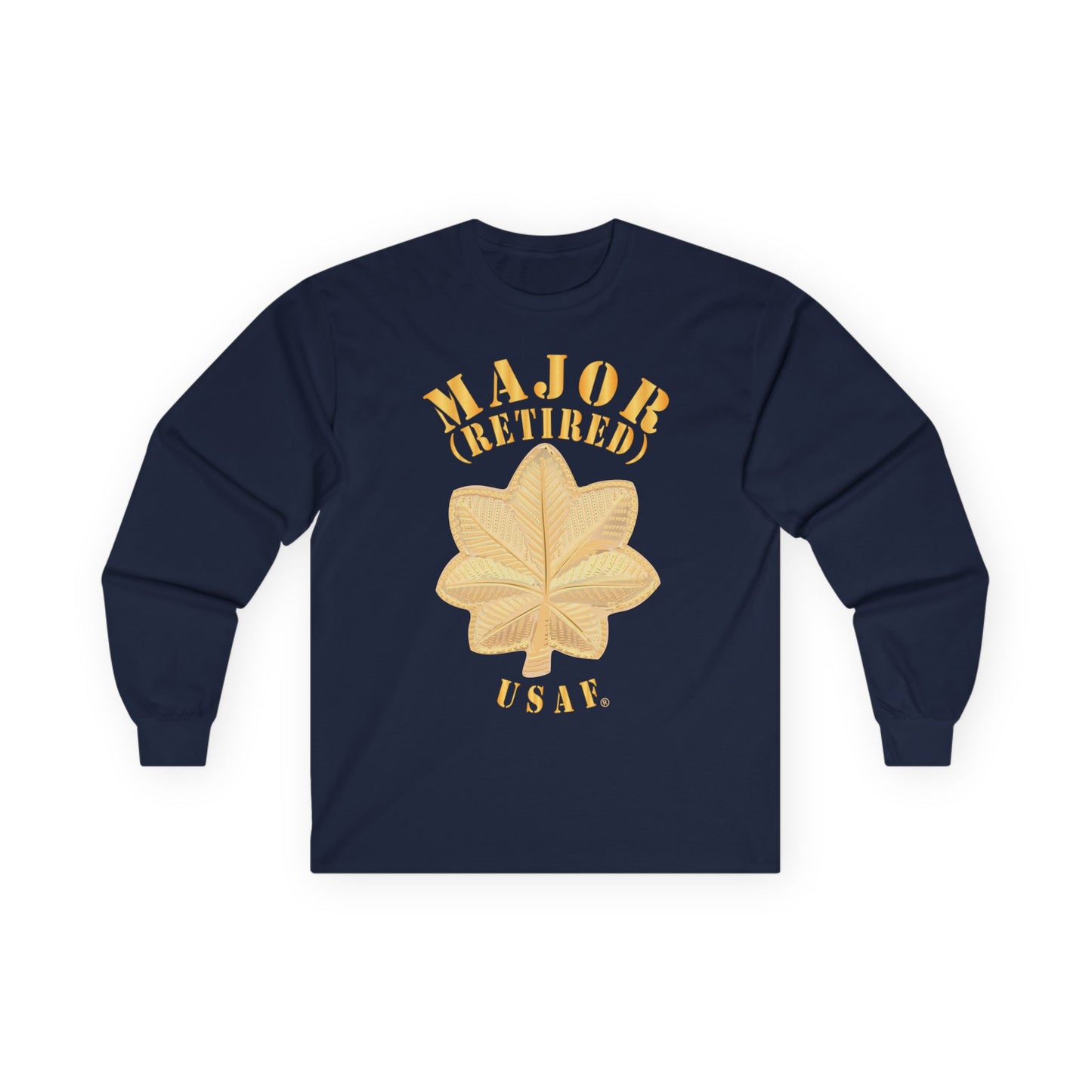 Unisex Ultra Cotton Long Sleeve Tee - USAF - Major - Retired - USAF X 300